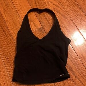 Hollister black halter top